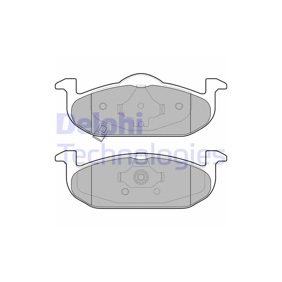 Delphi Lp2695 Brake Pad Set For Mg Mg 3 Ii