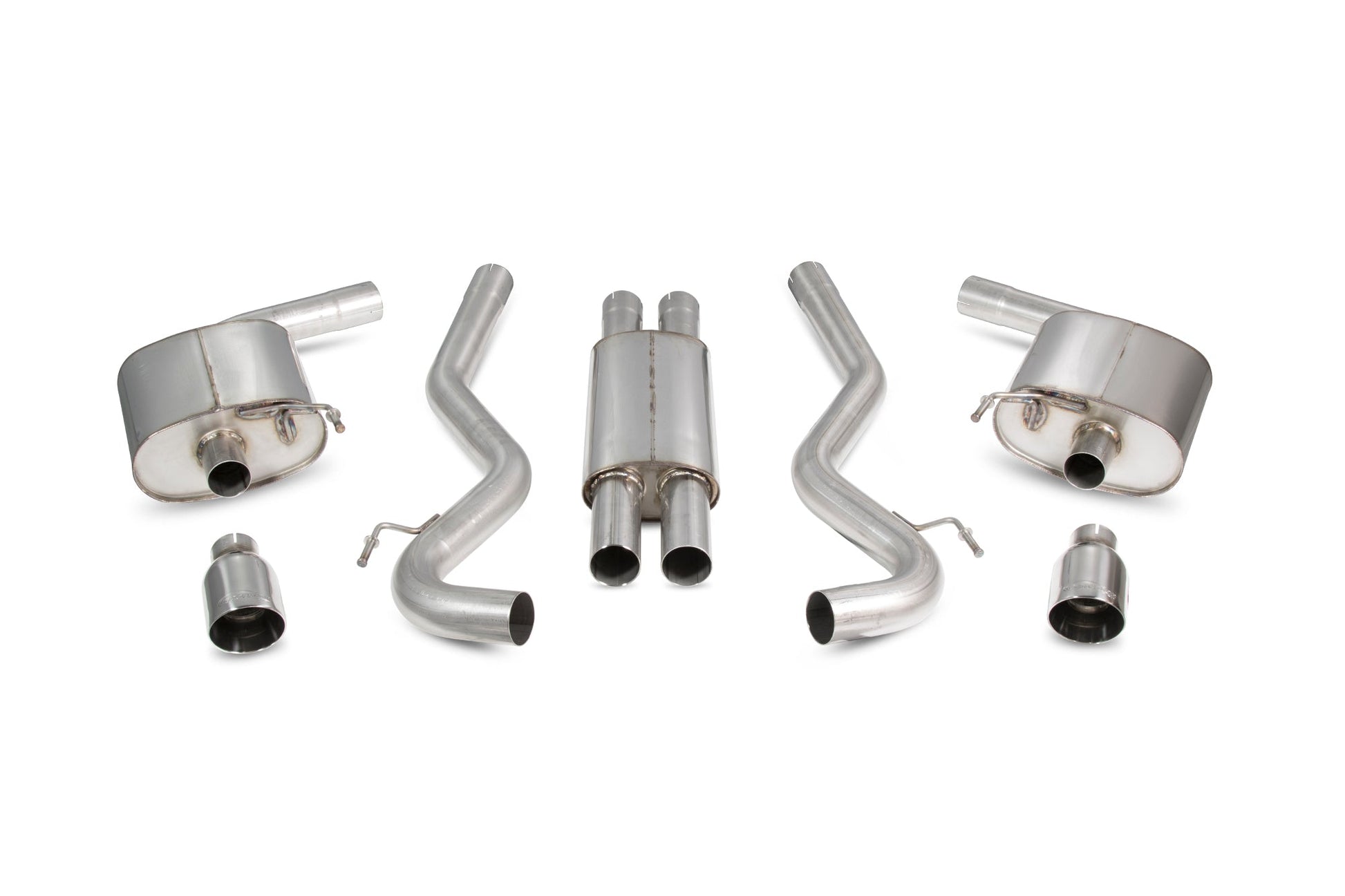 Scorpion SFD086 Ford Mustang 5.0 V8 GT Resonated Cat-Back System | ML Performance US US