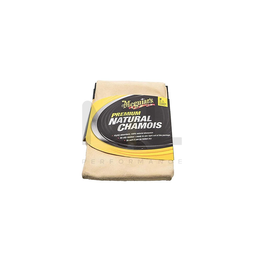 MEGUIARS PREMIUM, NATURAL CHAMOIS X2100 Chamois leather 25x16 cm