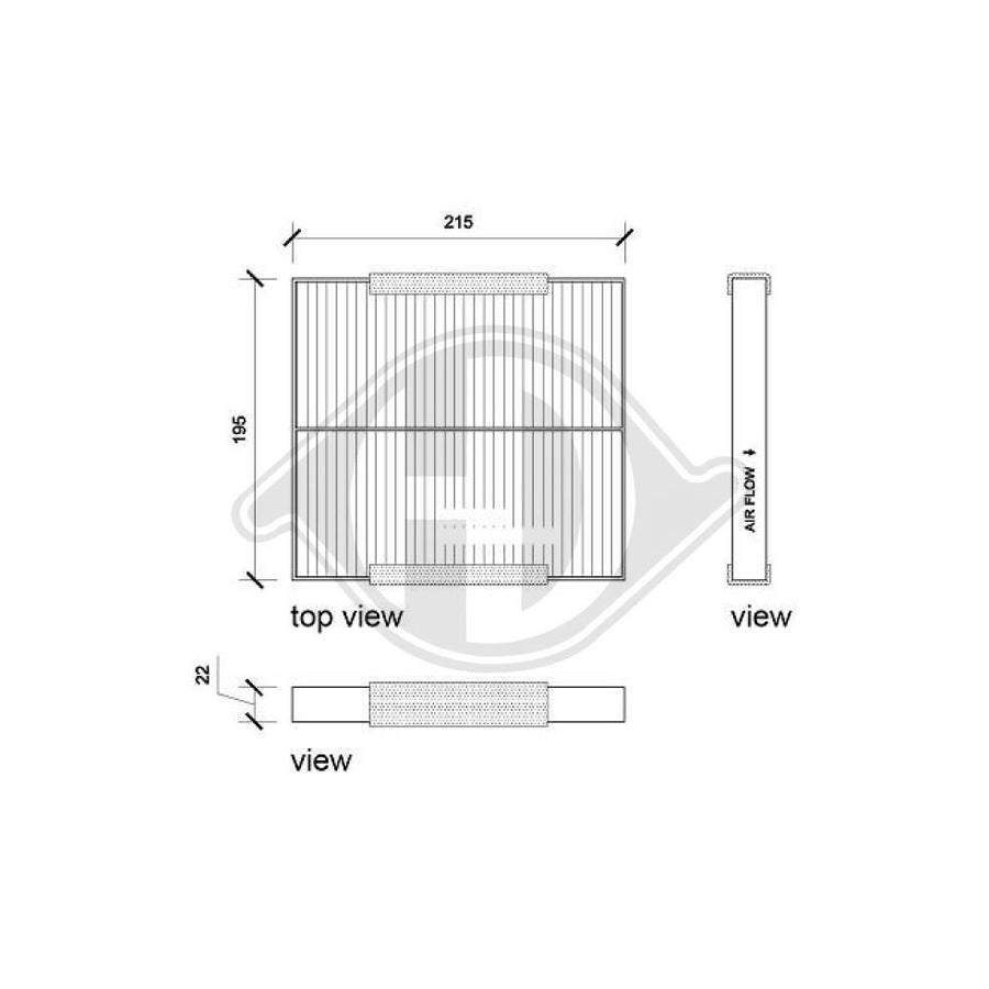 DIEDERICHS DCI0834 Pollen Filter For Mazda 6 Saloon (Gh)