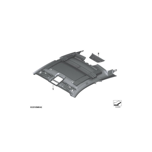 Genuine BMW 51447996641 F92 G15 Roofliner Alcantara NACHTBLAU (Inc. M8, 840iX & 840dX) | ML Performance US Car Parts