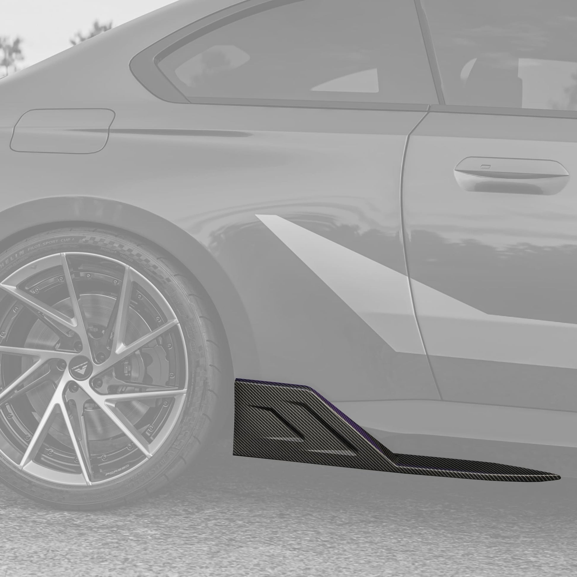 MANHART CARBON SIDE SKIRT BLADES FOR BMW G42 M240I
