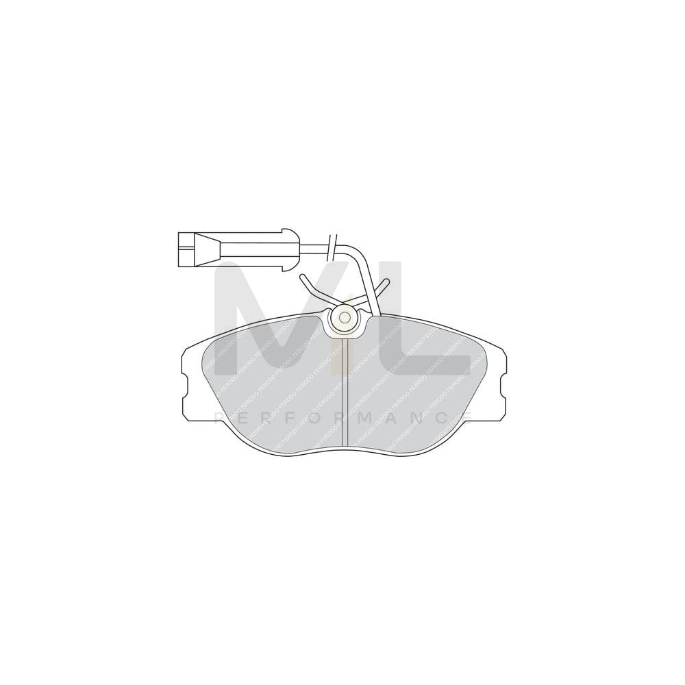Ferodo Fsl1303 Brake Pad Set Suitable For Mercedes-Benz A-Class (W168) Fuse+ Technology, Prepared For Wear Indicator | ML Performance Car Parts