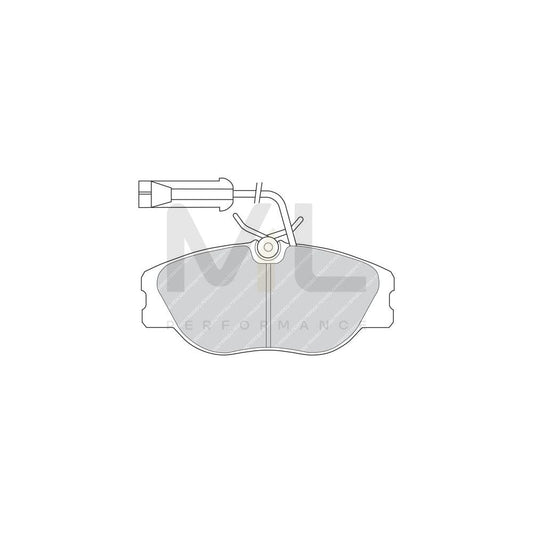 Ferodo Fsl1303 Brake Pad Set Suitable For Mercedes-Benz A-Class (W168) Fuse+ Technology, Prepared For Wear Indicator | ML Performance Car Parts