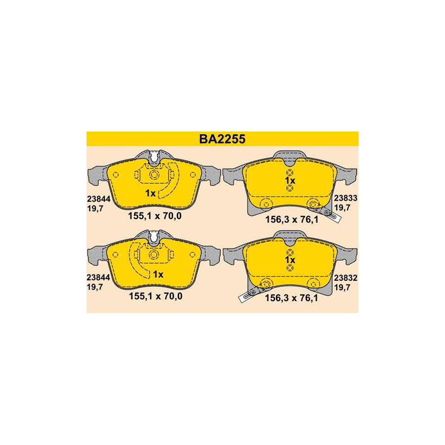 Barum Ba2255 Brake Pad Set