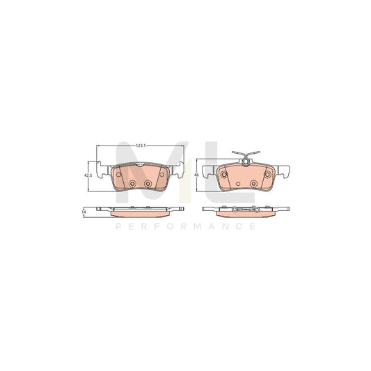TRW Gdb2194 Brake Pad Set For Ford Fiesta Not Prepared For Wear Indicator | ML Performance Car Parts