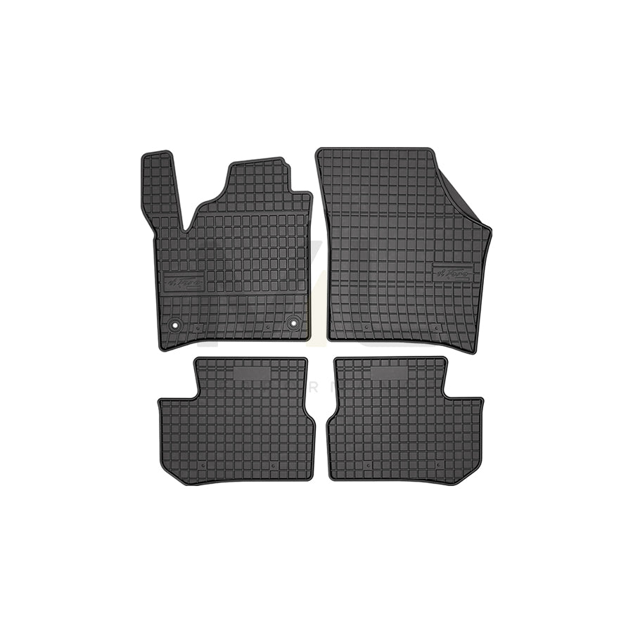 FROGUM Tailored, Basic 411777 Floor mat set for SKODA Citigo-e iV (NE1) Elastomer, Front and Rear, Quantity: 4, Black, (LHD)
