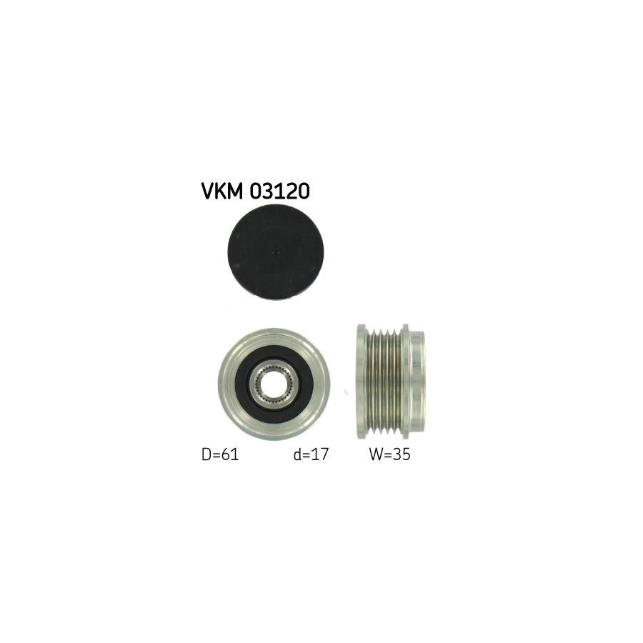 Skf Vkm 03120 Alternator Freewheel Clutch For Audi A6 | ML Performance US Car Parts
