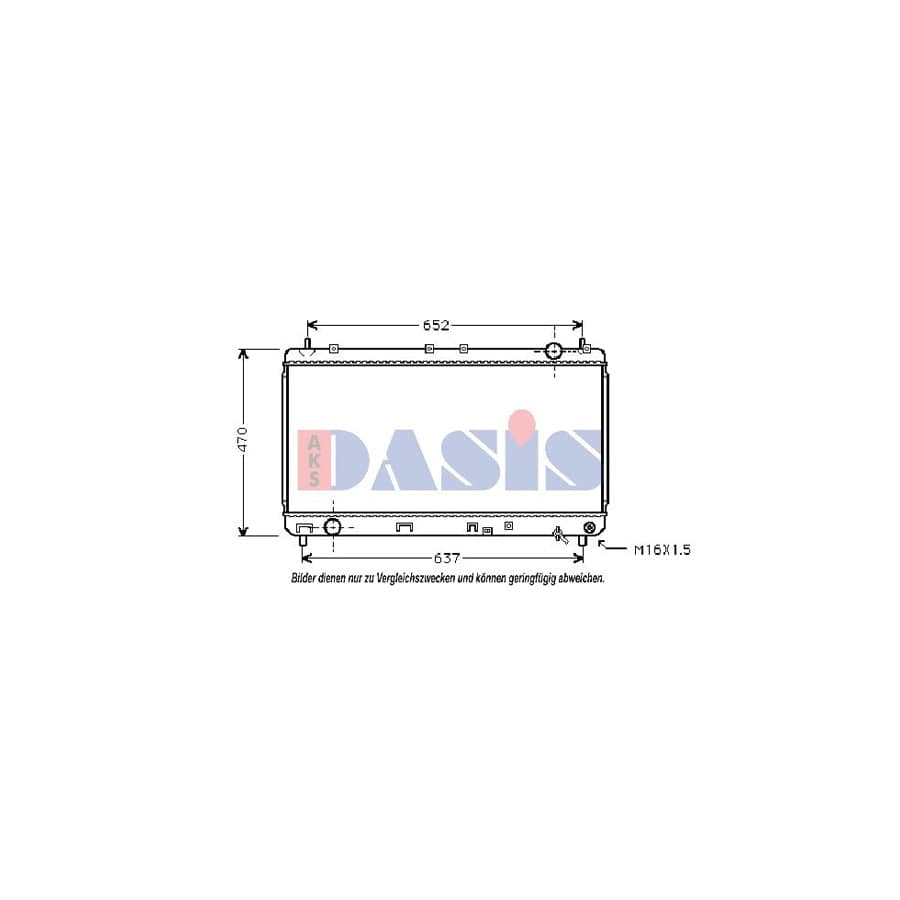 AKS Dasis 213770N Engine Radiator for Toyota Camry IV Saloon (_V2_)