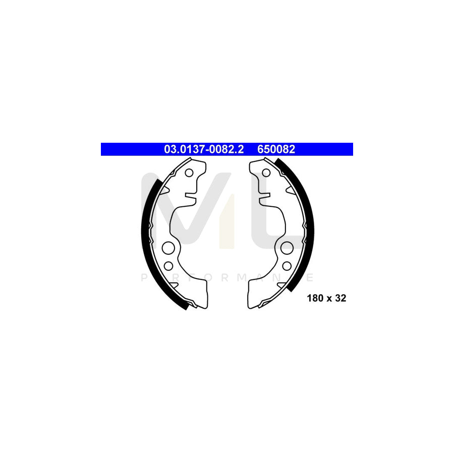 ATE 03.0137-0082.2 Brake Shoe Set