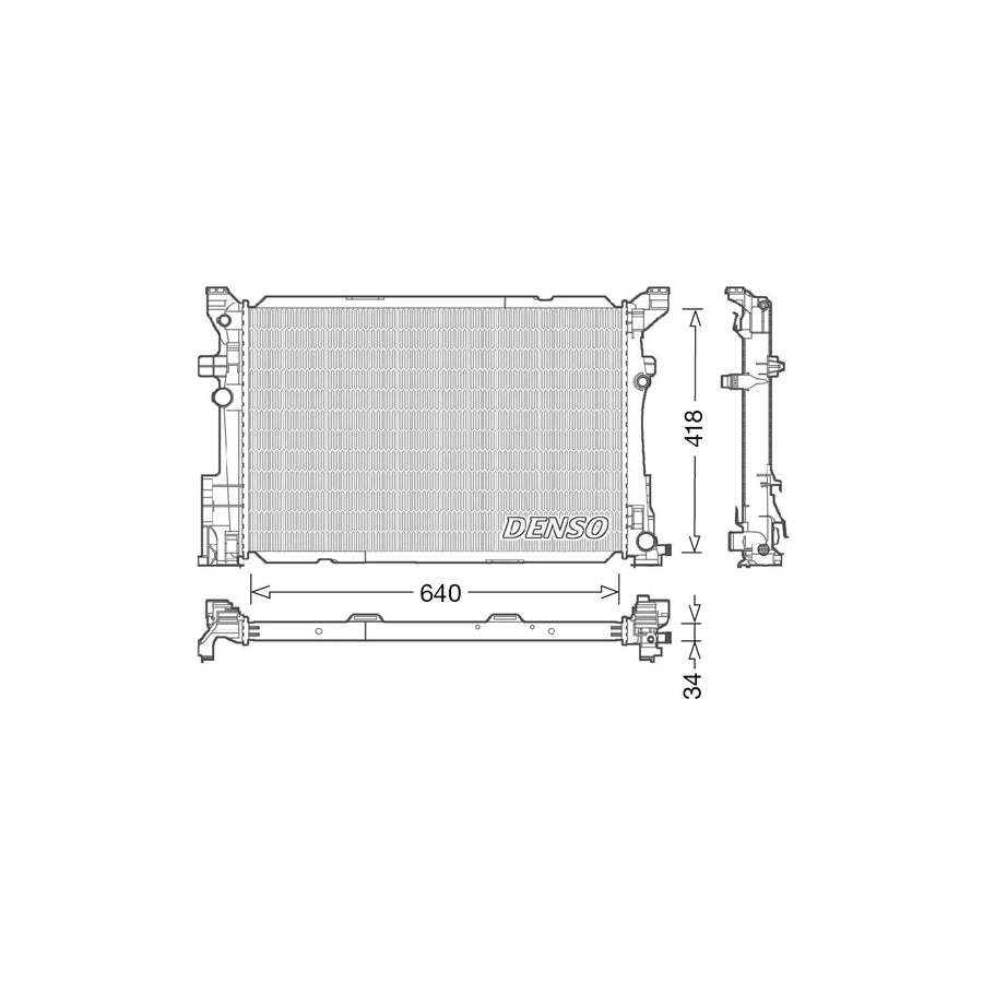 DENSO DRM17054 Engine Radiator