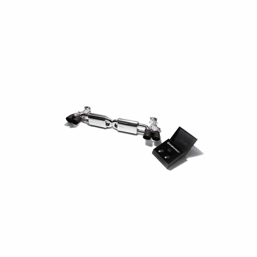 Armytrix P91TT-QS35M Valvetronic Exhaust System Porsche 991 Turbo | Turbo S 2014-2016 with Quad Matte Black 3.5"