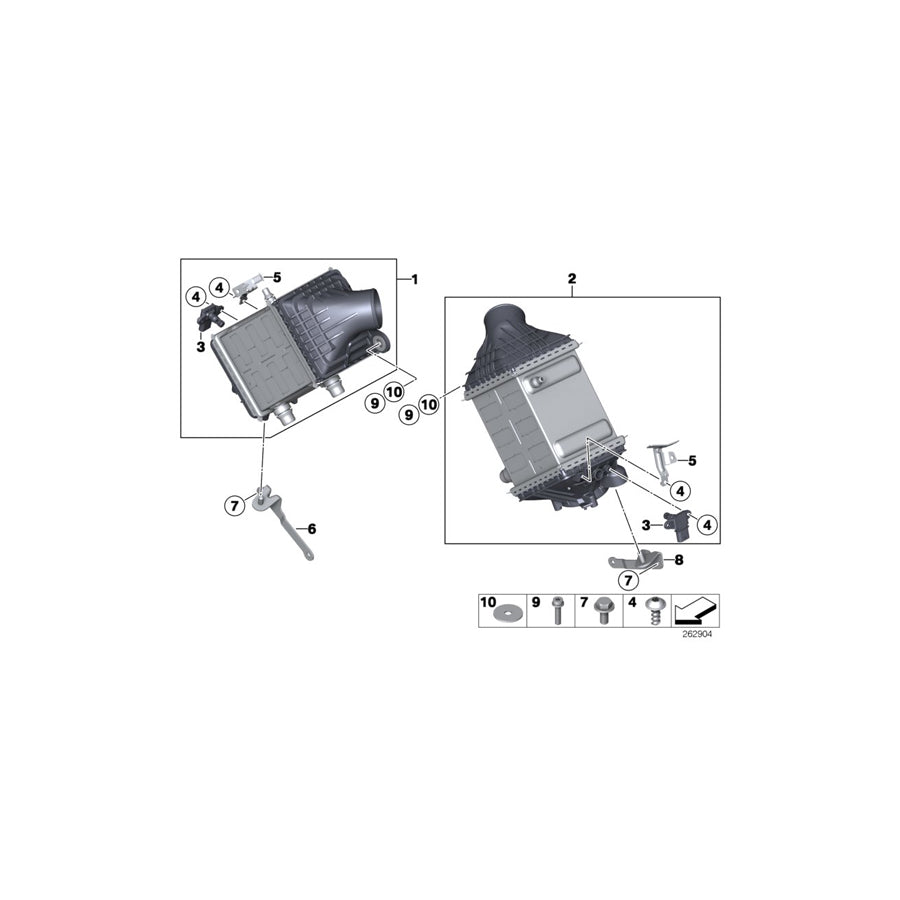 Genuine BMW 17517843119 F10 F06 F13 Charge-Air Cooler 45017 (Inc. M5 & M6) | ML Performance US
