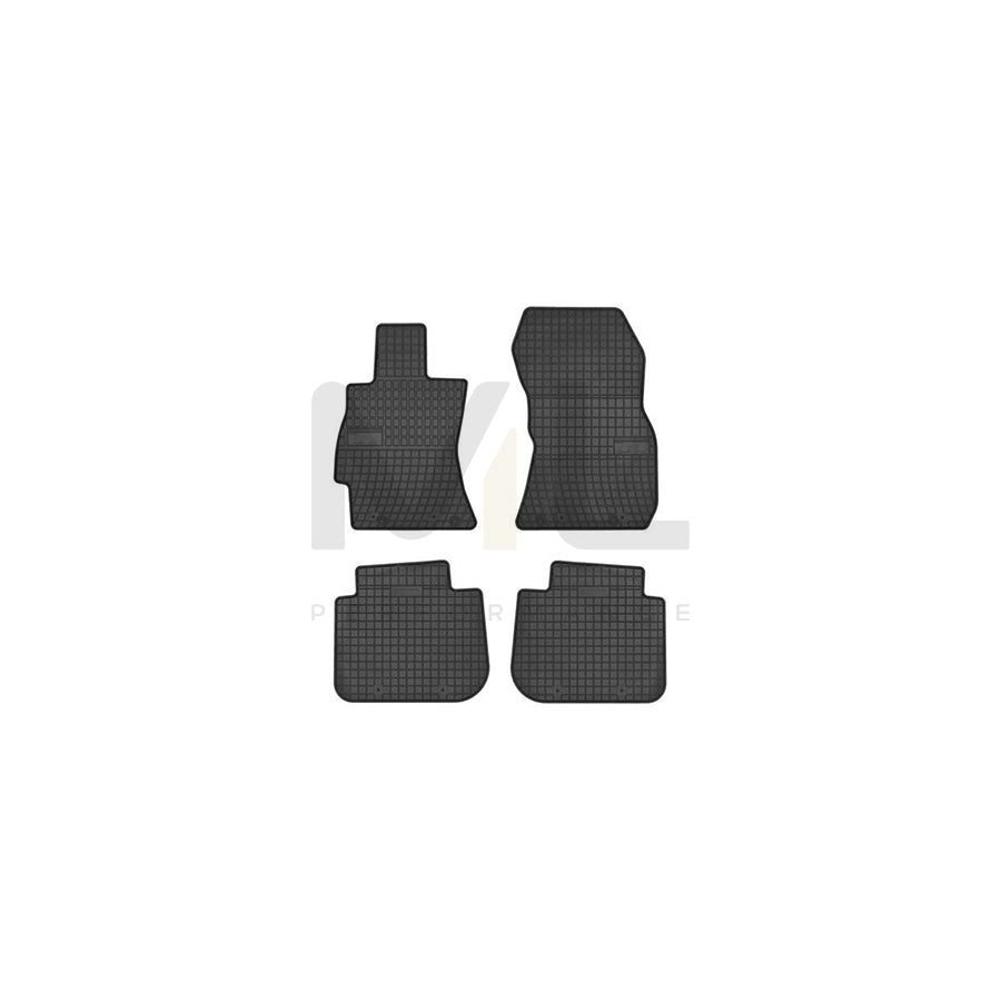 FROGUM Tailored 0892 Floor mat set Elastomer, Front and Rear, Quantity: 4, Black, (LHD)