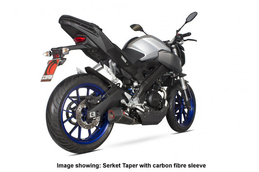 Scorpion RYA97SYSTEO Yamaha MT-125  Serket Taper Full System - Titanium Sleeve | ML Performance US US