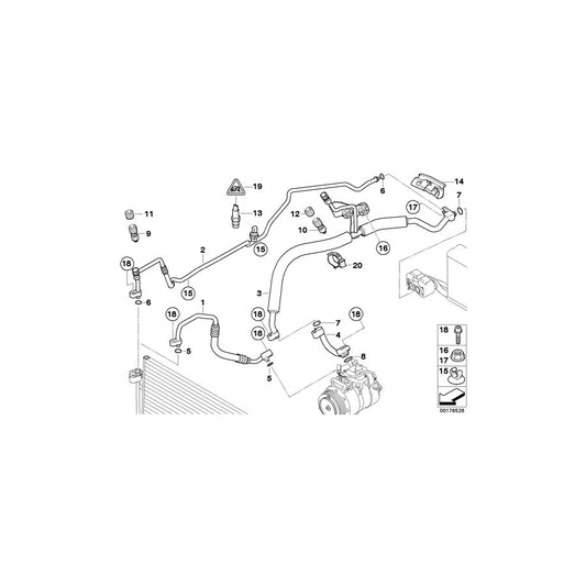 Genuine BMW 64509194765 E63 E60 Hose Clamp (Inc. 535d, 528xi & 530d) | ML Performance US