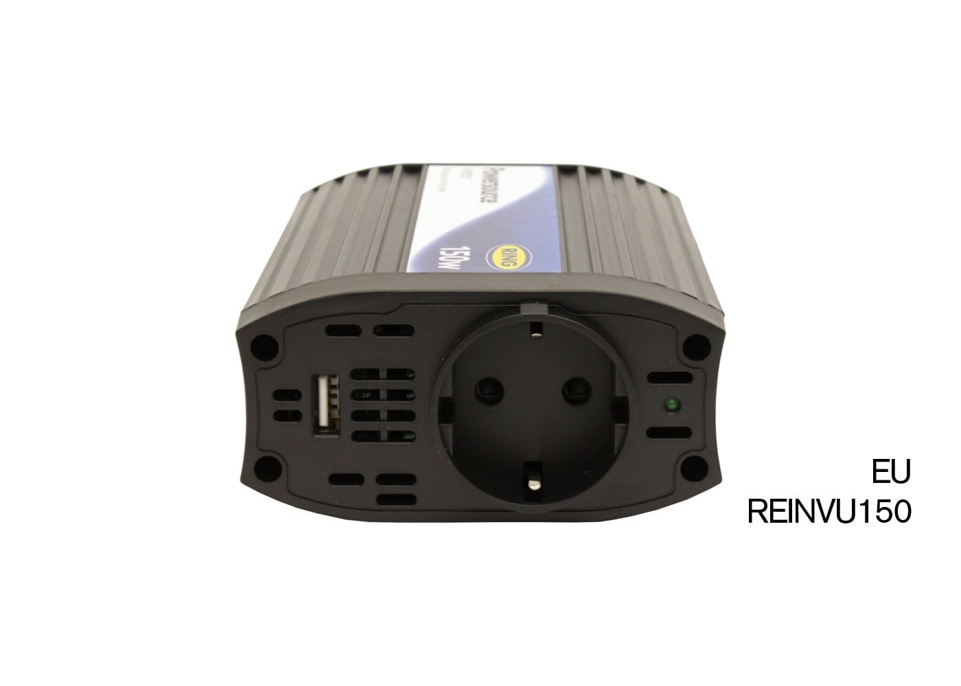RING RINVU150 12V DC to 240V AC, 150W PowerSource inverter With 2.1A USB - Single Socket