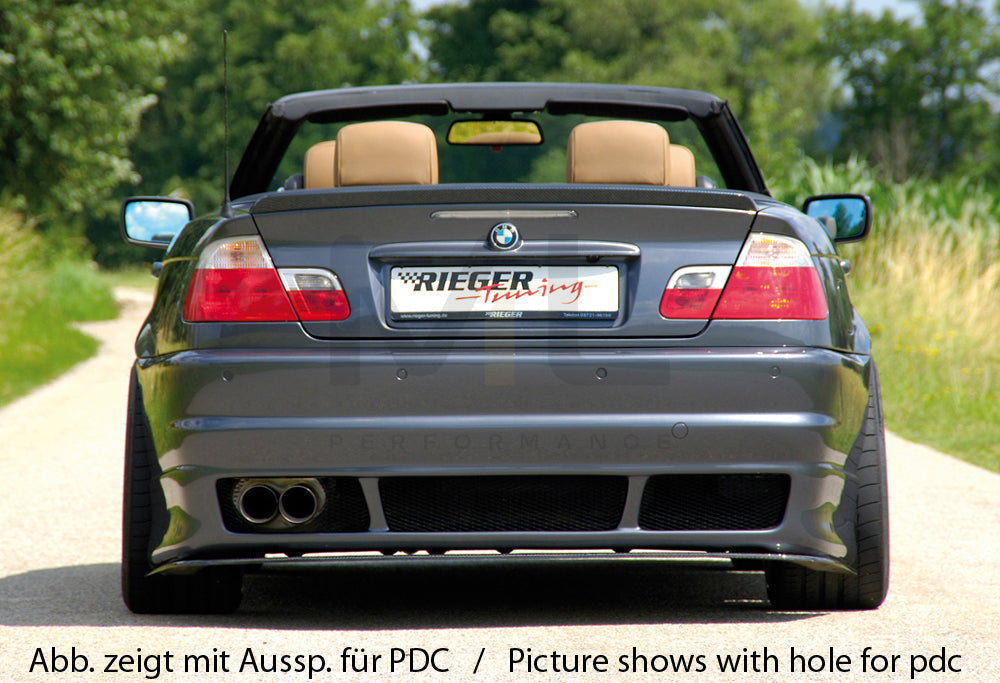 Rieger 00050232 BMW 3 Series E46 Rear Bumper 7 | ML Performance UK Car Parts
