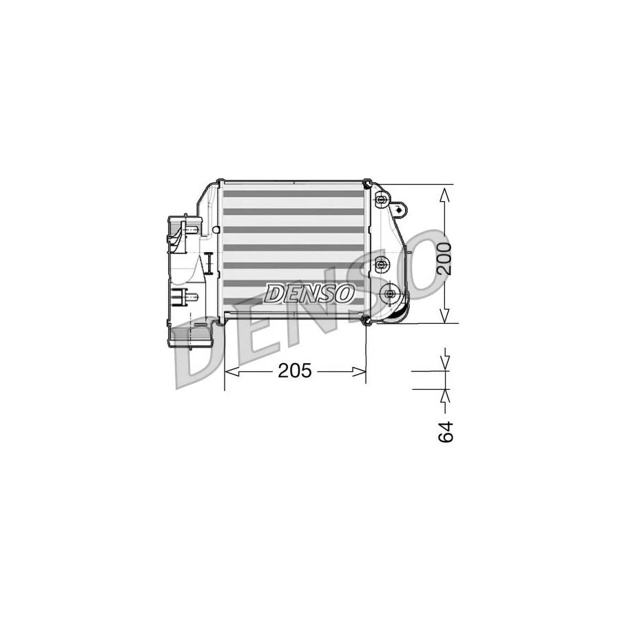DENSO DIT02025 Intercooler for Audi A6 C6 Avant (4F5)