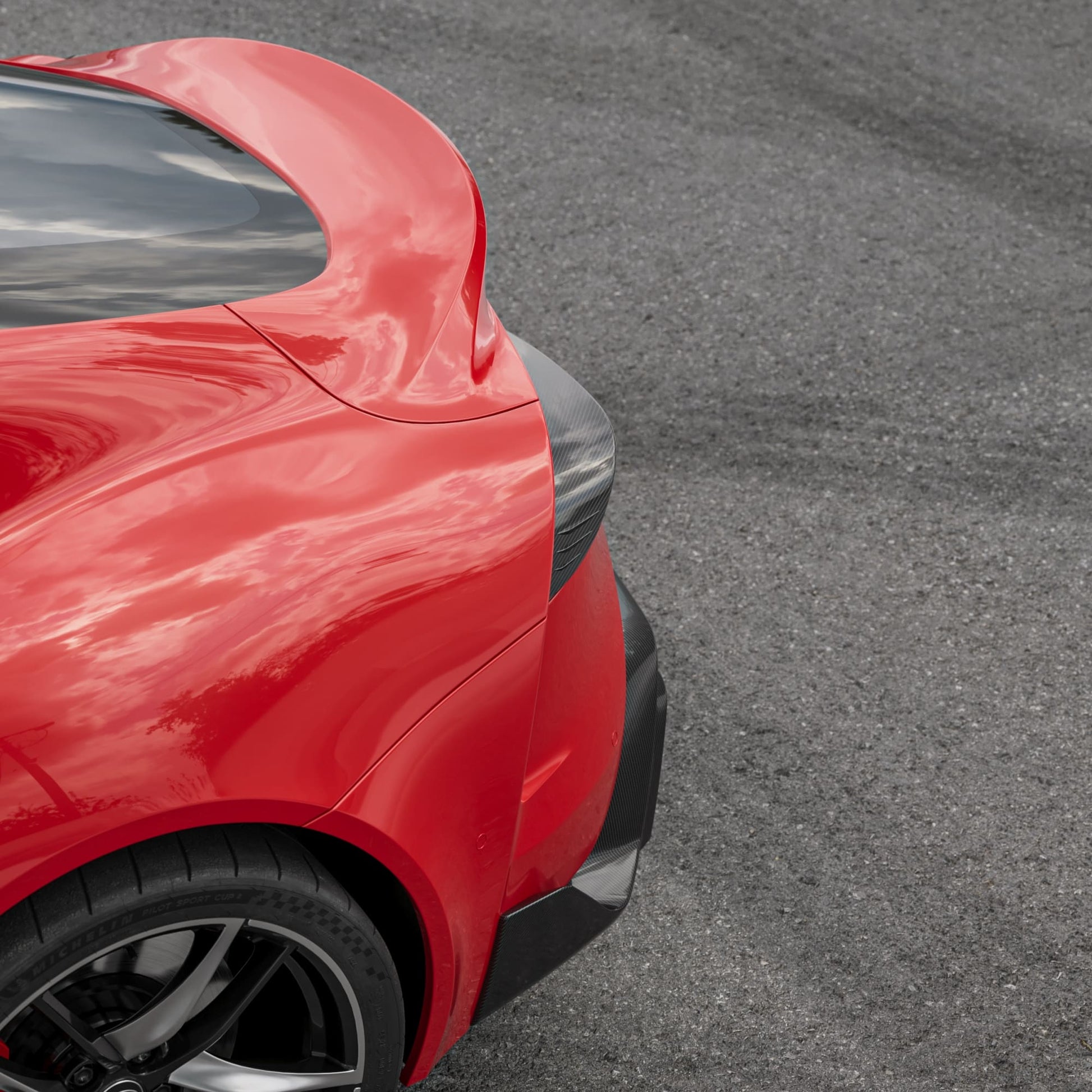 MANHART CARBON TAIL LIGHT COVERS FOR TOYOTA GR SUPRA