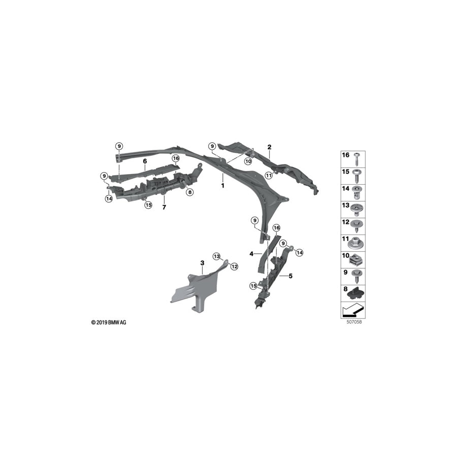 Genuine BMW 61139377505 G20 G01 Cover Lid (Inc. X4 20iX, X4 30iX & X3 30i) | ML Performance US Car Parts