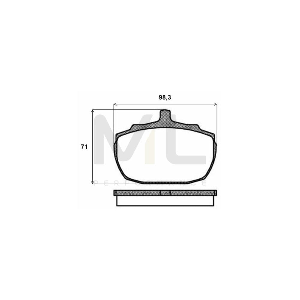 Brembo P 52 005 Brake Pad Set For Mg Mgr V8 Convertible Excl. Wear Warning Contact | ML Performance Car Parts