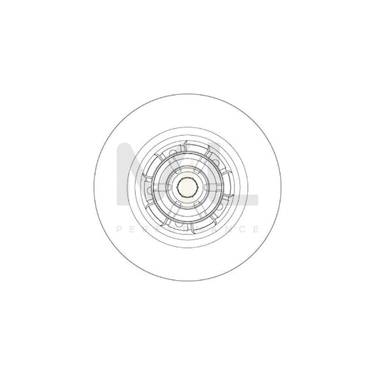 TRW DF6355BS Brake Disc suitable for MERCEDES-BENZ CITAN Solid, with ABS sensor ring, with wheel bearing | ML Performance Car Parts