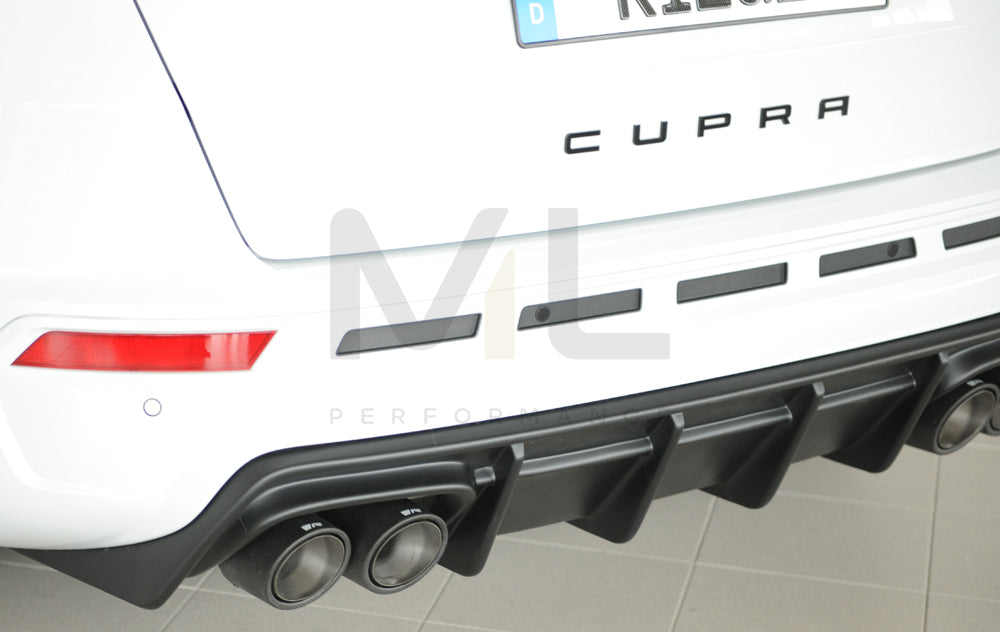 Rieger 00027045 SEAT 5FP Ateca Cupra Rear Diffuser 3 | ML Performance UK Car Parts