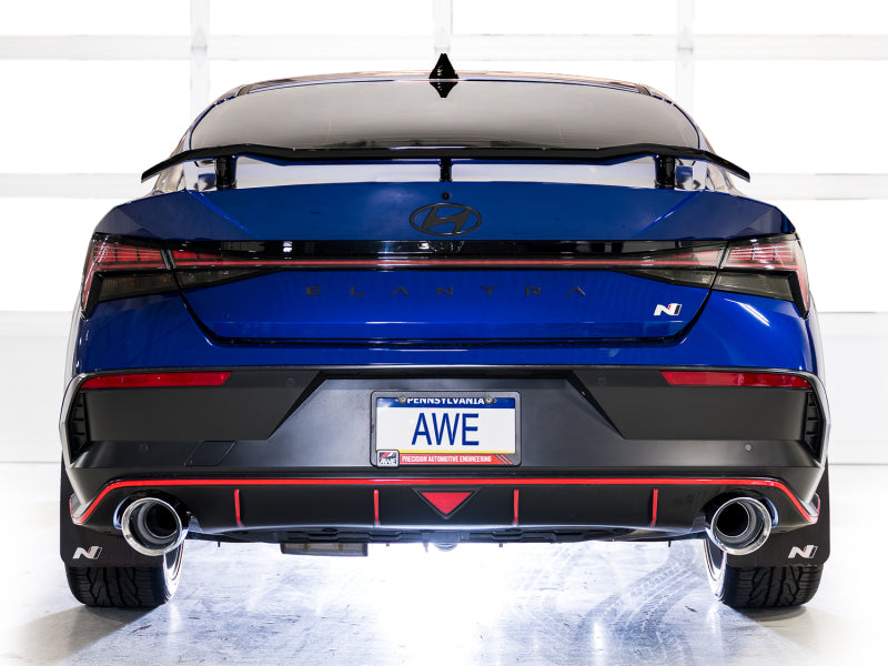 AWE Tuning 22-26 Hyundai Elantra N Track Edition Cat-Back Exhaust - Chrome Silver Tips