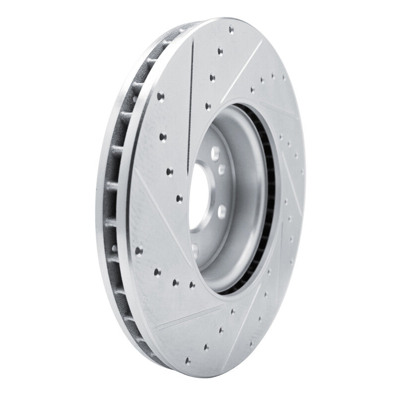 R1 Concepts R1 2020-2023 Mercedes-Benz GLE350 Front Right Drilled & Slotted Silver Brake Rotor