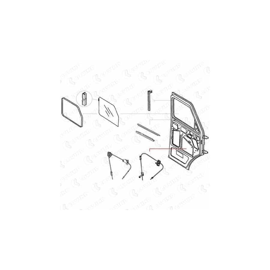 Covind 038/165 Window Regulator for Iveco Daily