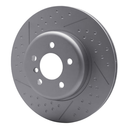 DFC 13-21 BMW 428i Rear GeoSPEC Coated Rotor - Dimpled and Slotted