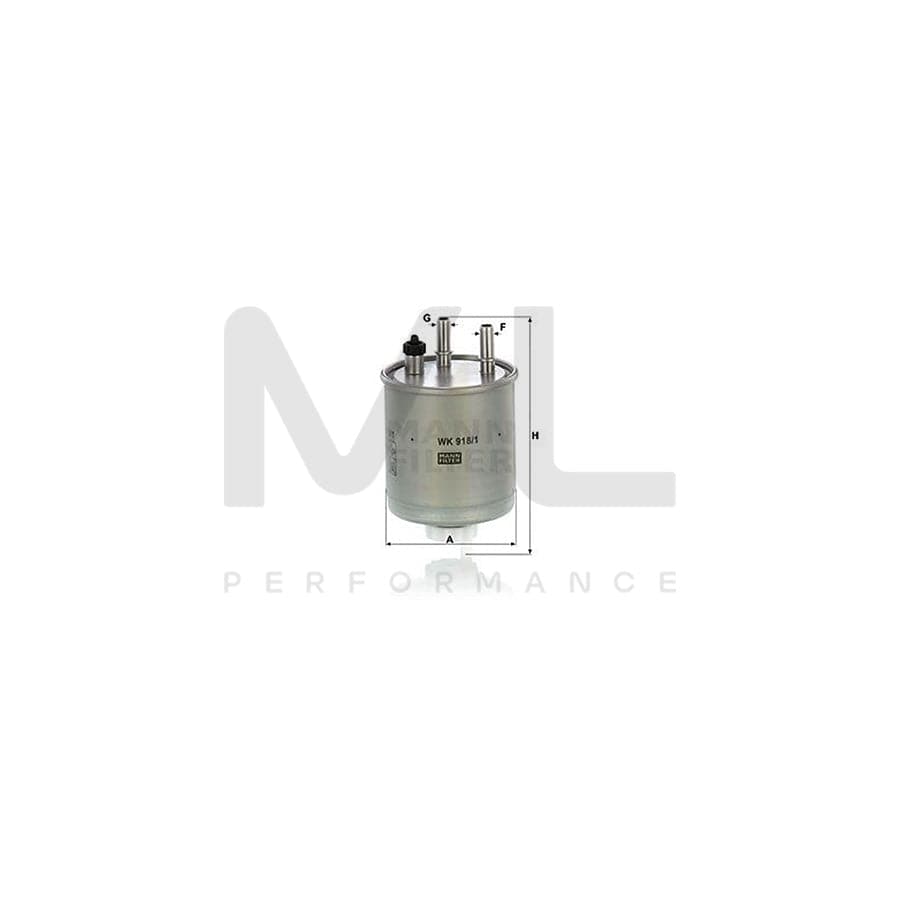 MANN-FILTER WK 918/1 Fuel filter In-Line Filter