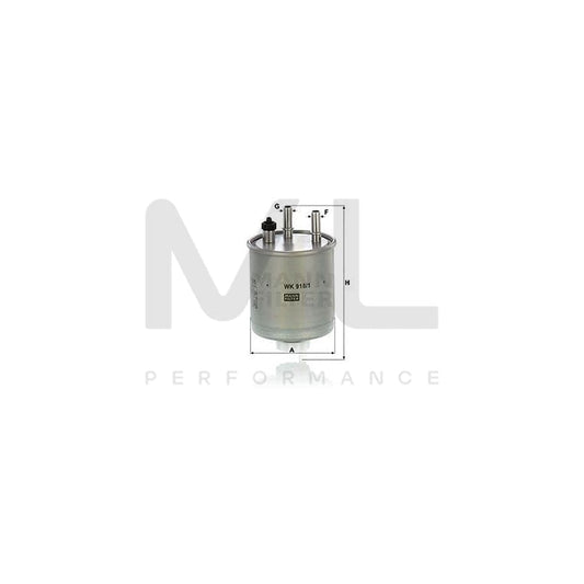 MANN-FILTER WK 918/1 Fuel filter In-Line Filter