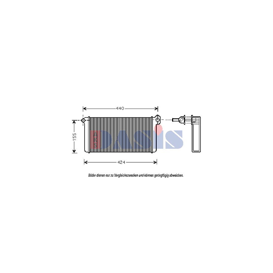 AKS Dasis 139280N Heater Matrix