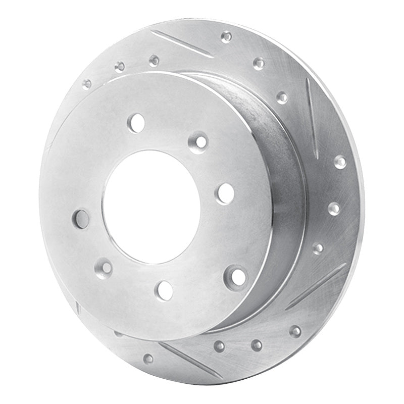 R1 Concepts R1 99-06 Hyundai SONATA Rear Right Drilled & Slotted Silver Brake Rotor