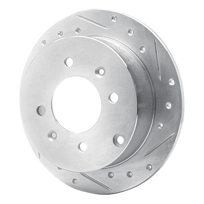 R1 Concepts R1 99-06 Hyundai SONATA Rear Right Drilled & Slotted Silver Brake Rotor