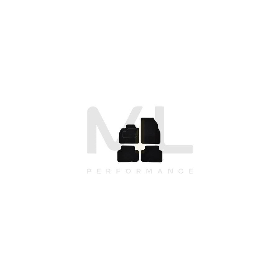 CUSTOPOL Tailored RNT405S Floor mat set for RENAULT Scﾃｩnic II (JM) Textile, Front and Rear, Quantity: 4, Grey