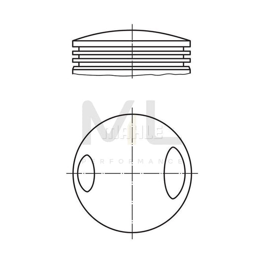 MAHLE ORIGINAL 503 60 00 Piston for PORSCHE 911 90,0 mm | ML Performance Car Parts