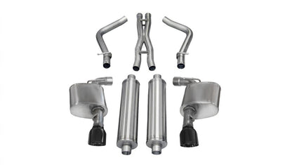 CORSA Performance Corsa 2012-2013 Dodge Charger SRT-8 6.4L V8 Black Sport Cat-Back Exhaust