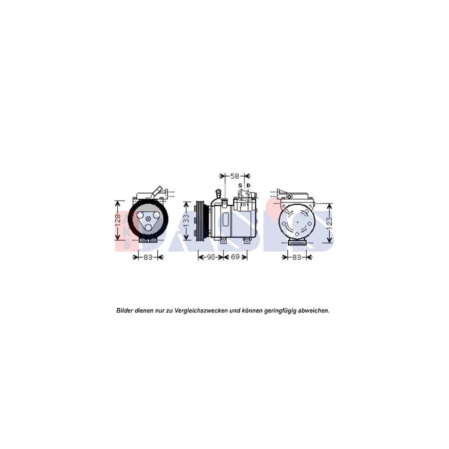 AKS Dasis 851946N Compressor, Air Conditioning