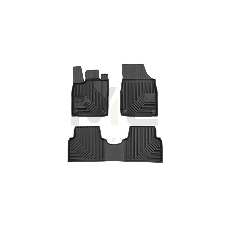 FROGUM Tailored, No.77 77426535 Floor mat set for VW ID.3 (E11_) Elastomer, Front and Rear, Quantity: 3, Black, (LHD)