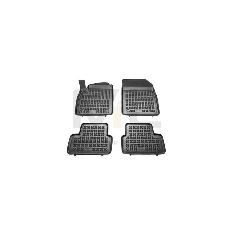 REZAW PLAST Tailored 200510 Floor mat set for OPEL ASTRA Elastomer, Front and Rear, Quantity: 4, Black