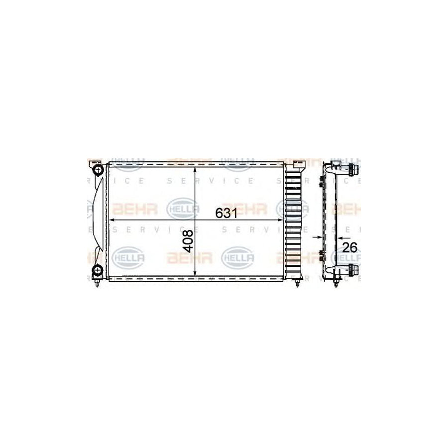 Hella 8MK 376 781-001 Engine Radiator
