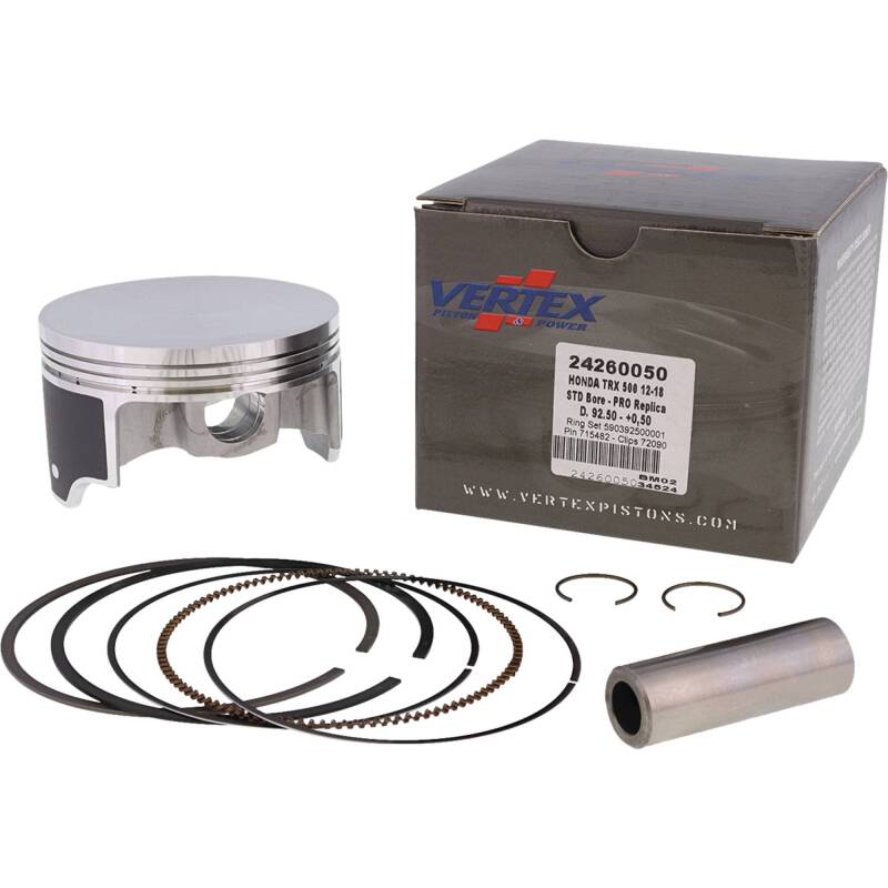 Vertex Pistons Vertex Piston 15-23 Honda Pioneer 500 500cc +0.50mm Oversized Forged Replica Piston Kit