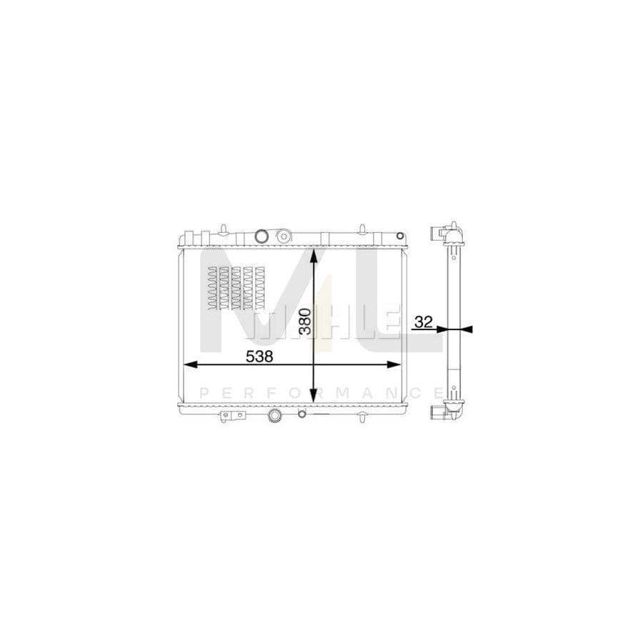 MAHLE ORIGINAL CR 1601 000S Engine radiator Brazed cooling fins | ML Performance Car Parts