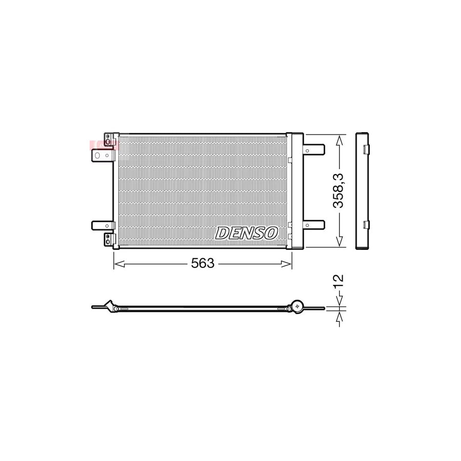 DENSO DCN21032 Air Conditioning Condenser
