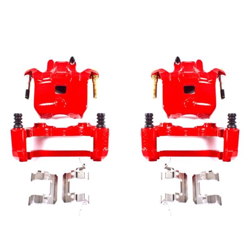 PowerStop Power Stop 02-04 Infiniti I35 Front Red Calipers w/Brackets - Pair