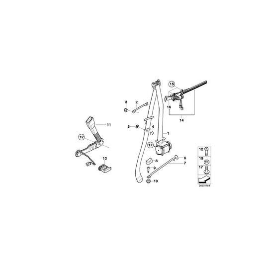 Genuine BMW 72116977811 E84 E81 E92 Bow (Inc. 316i, 330i & X1 28i) | ML Performance US Car Parts
