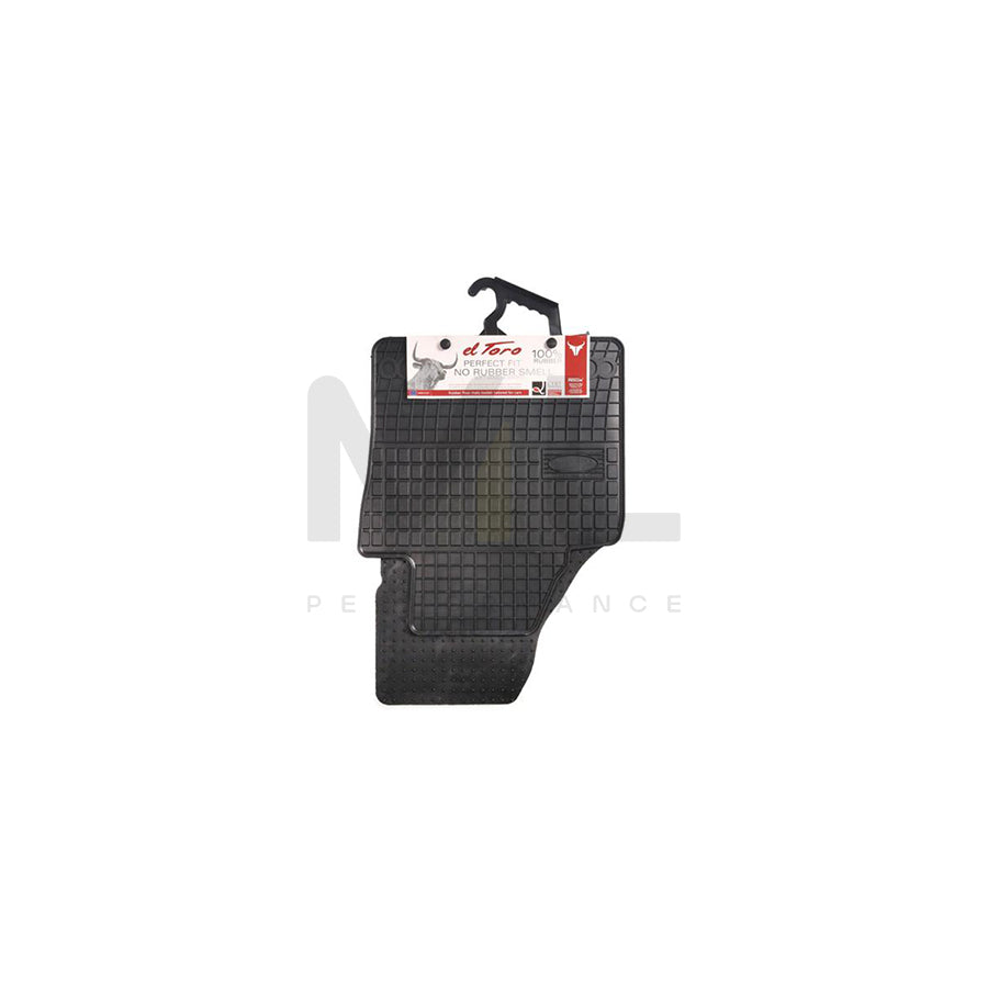 FROGUM Tailored 0391P Floor mat set for VW CADDY Elastomer, Front, Quantity: 2, Black, (LHD)